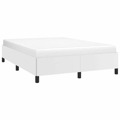 Bed Frame without Mattress White 152x203 cm Queen Faux Leather