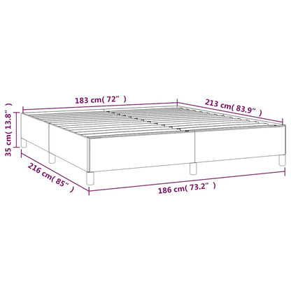 Bed Frame without Mattress Black California King Faux Leather