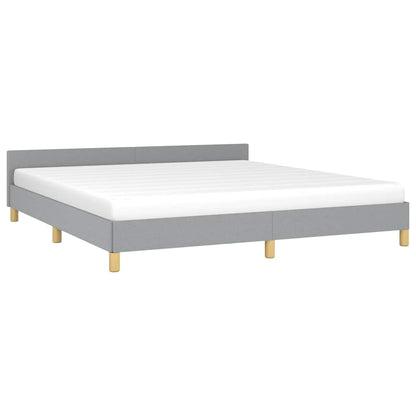 Bed Frame without Mattress Light Grey California King Fabric