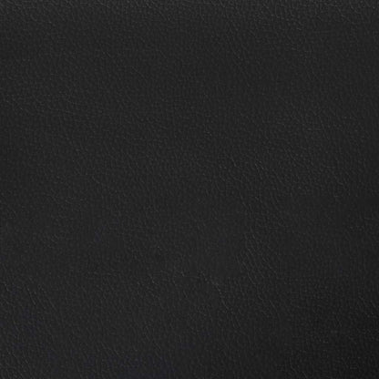 Bed Frame without Mattress Black Twin Faux Leather