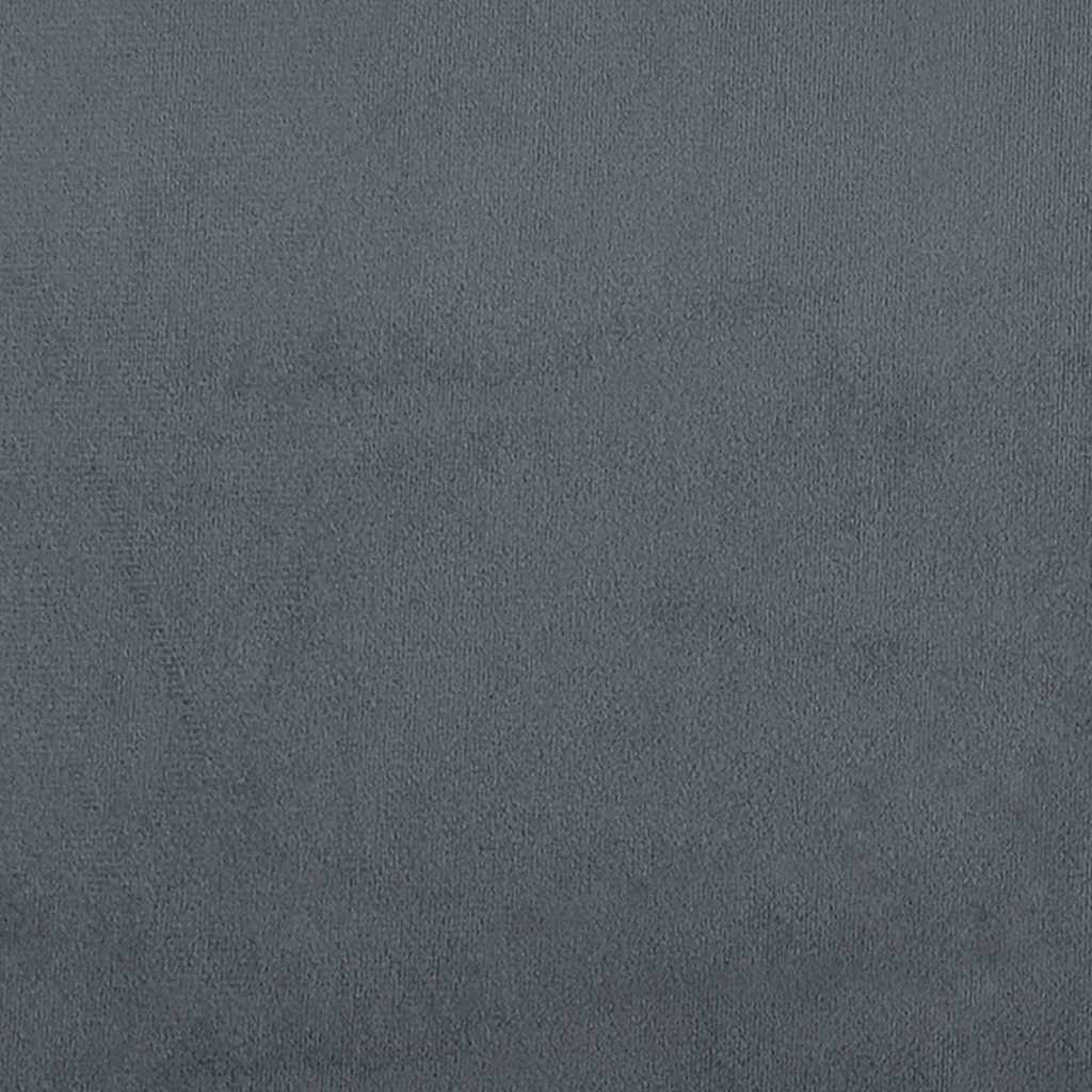 Bed Frame without Mattress Dark Grey King Velvet