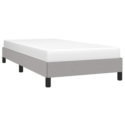Bed Frame without Mattress Light Grey 90x190 cm Single Single Fabric