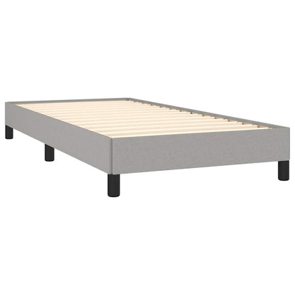 Bed Frame without Mattress Light Grey 90x190 cm Single Single Fabric