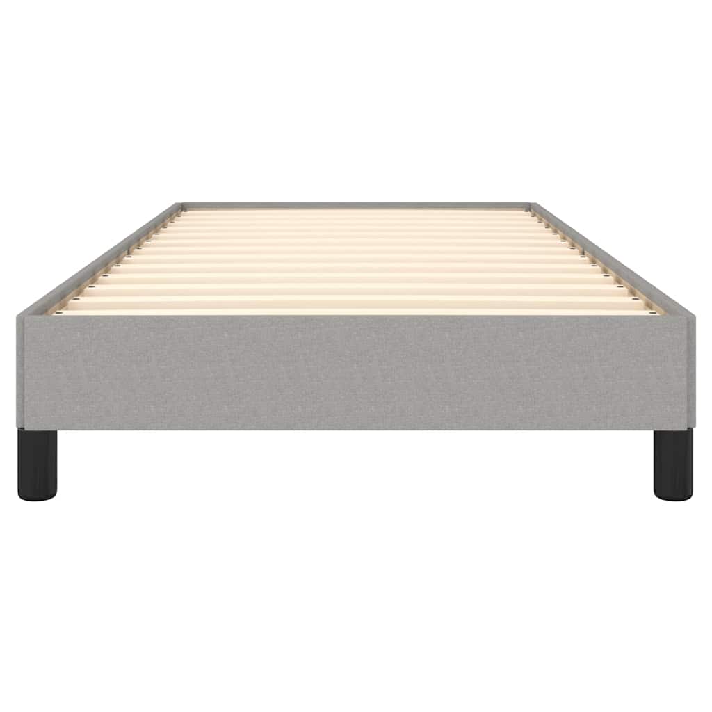 Bed Frame without Mattress Light Grey 90x190 cm Single Single Fabric