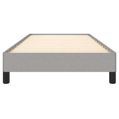 Bed Frame without Mattress Light Grey 90x190 cm Single Single Fabric