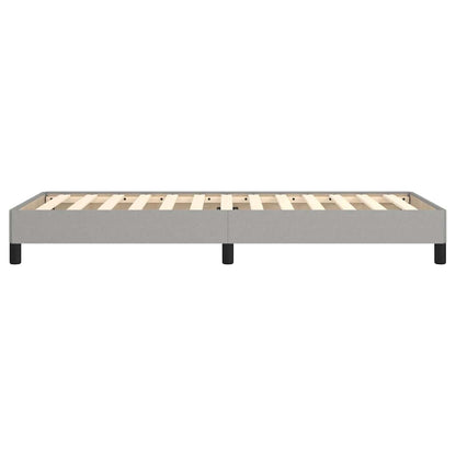 Bed Frame without Mattress Light Grey 90x190 cm Single Single Fabric