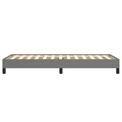 Bed Frame without Mattress Dark Grey 90x190 cm Single Single Fabric