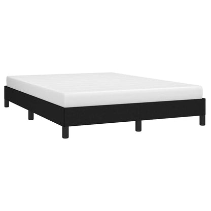 Bed Frame without Mattress Black 135x190 cm Double Fabric