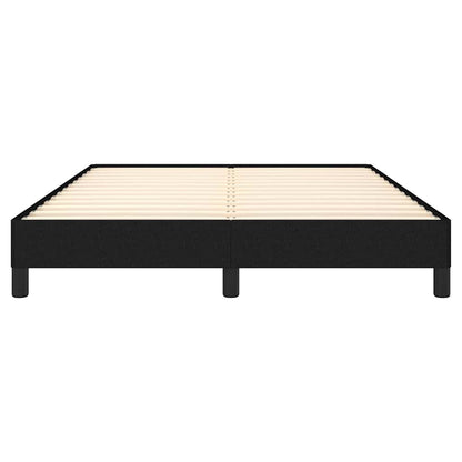 Bed Frame without Mattress Black 135x190 cm Double Fabric