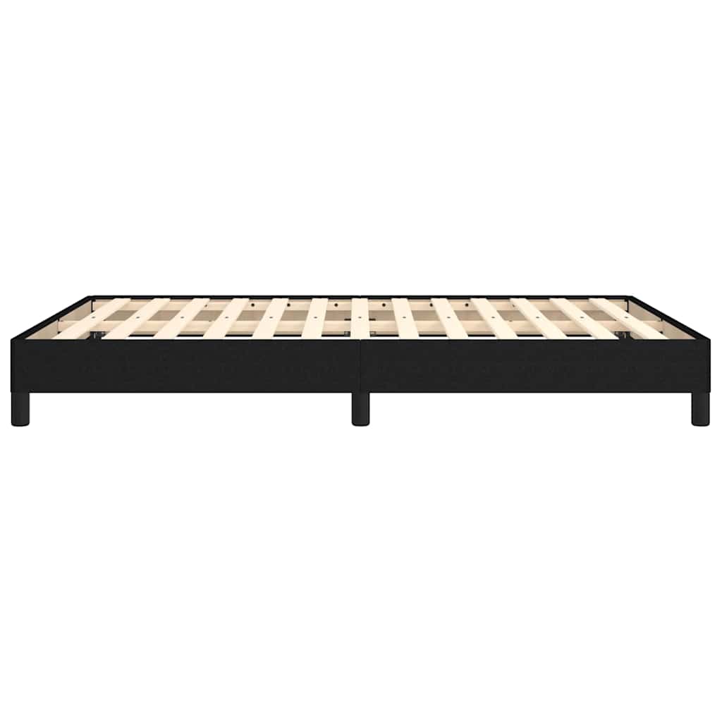 Bed Frame without Mattress Black 135x190 cm Double Fabric