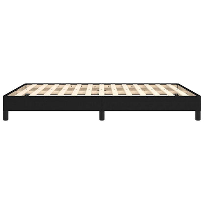 Bed Frame without Mattress Black 135x190 cm Double Fabric