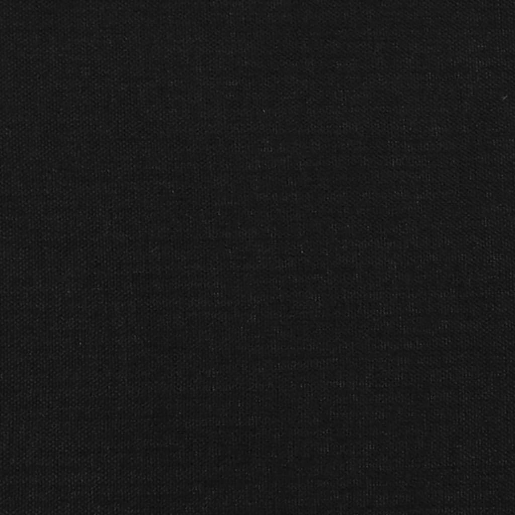 Bed Frame without Mattress Black 135x190 cm Double Double Fabric