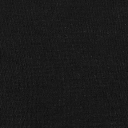 Bed Frame without Mattress Black 135x190 cm Double Double Fabric