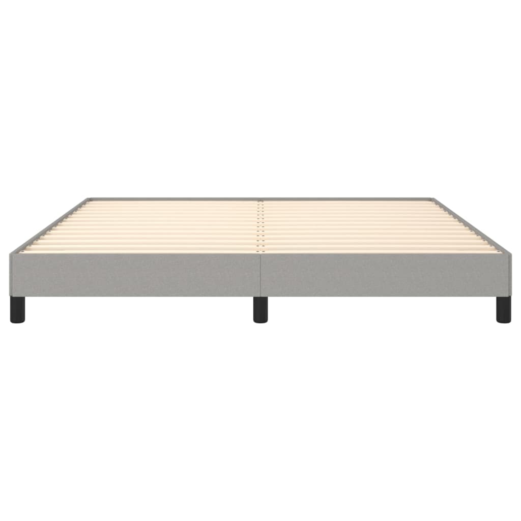 Bed Frame without Mattress Light Grey Super King Fabric