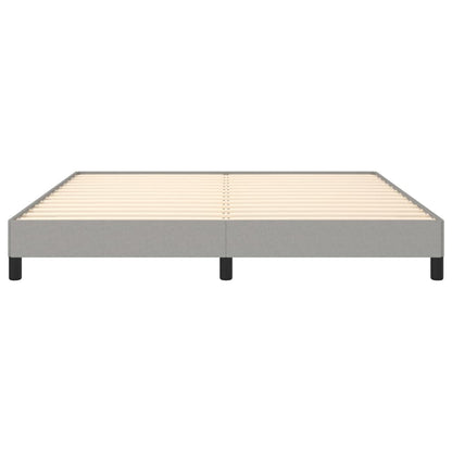 Bed Frame without Mattress Light Grey Super King Fabric