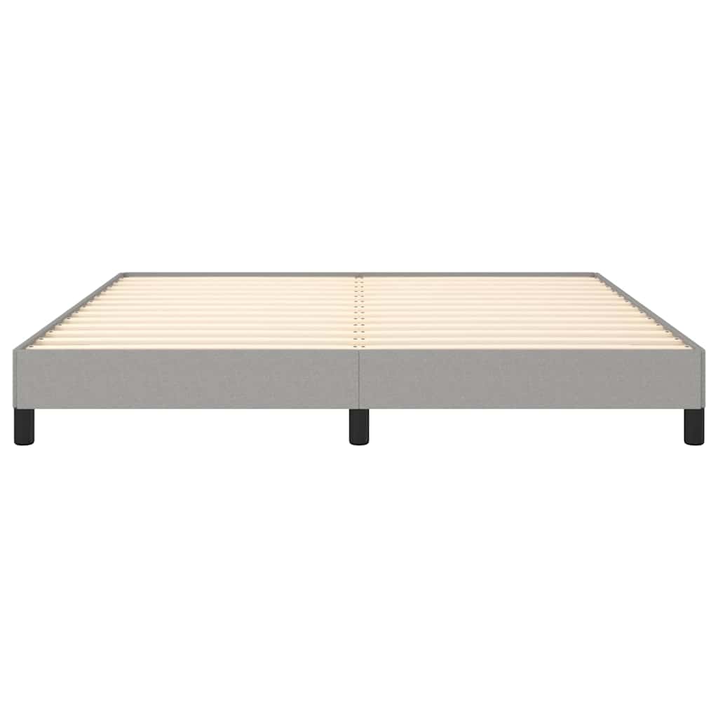 Bed Frame without Mattress Light Grey Super King Fabric