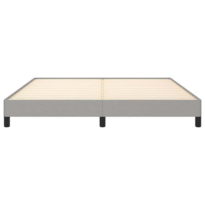 Bed Frame without Mattress Light Grey Super King Fabric