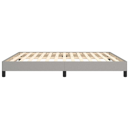 Bed Frame without Mattress Light Grey Super King Fabric