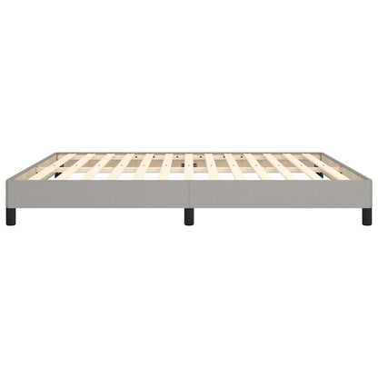 Bed Frame without Mattress Light Grey Super King Fabric