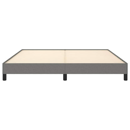 Bed Frame without Mattress Dark Grey Super King Fabric