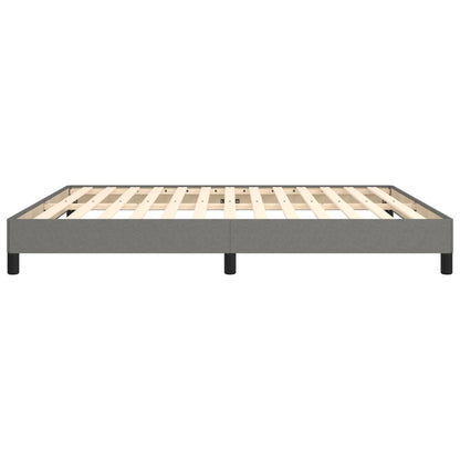 Bed Frame without Mattress Dark Grey Super King Fabric