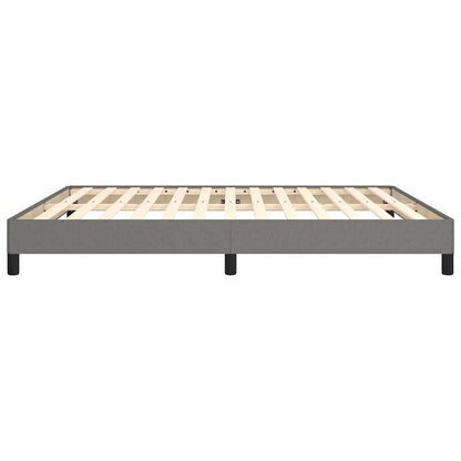 Bed Frame without Mattress Dark Grey Super King Fabric