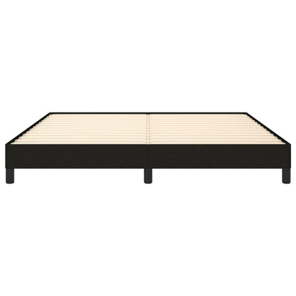 Bed Frame without Mattress Black 180x200 cm Super King Super King Fabric