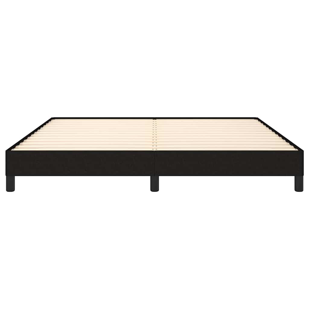 Bed Frame without Mattress Black 180x200 cm Super King Fabric