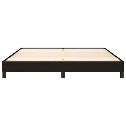 Bed Frame without Mattress Black 180x200 cm Super King Fabric