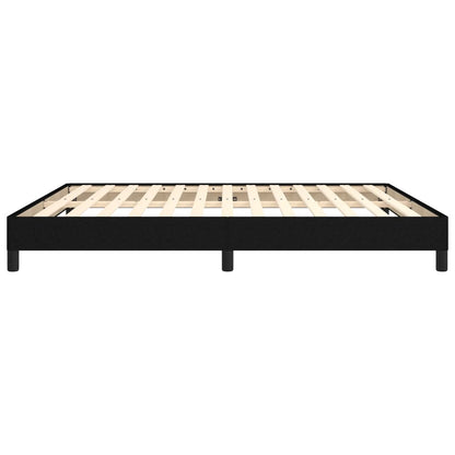 Bed Frame without Mattress Black 180x200 cm Super King Super King Fabric