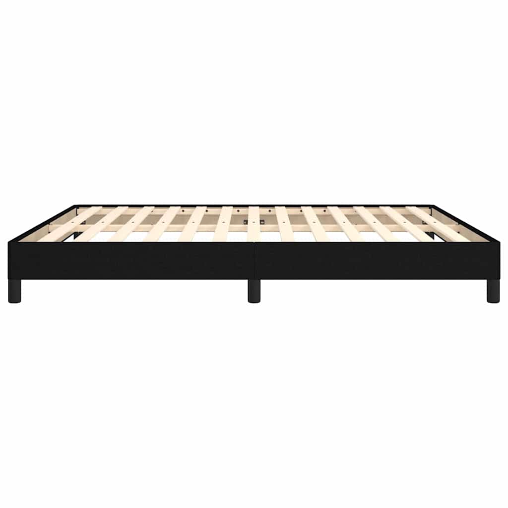 Bed Frame without Mattress Black 180x200 cm Super King Fabric