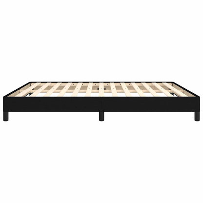 Bed Frame without Mattress Black 180x200 cm Super King Fabric