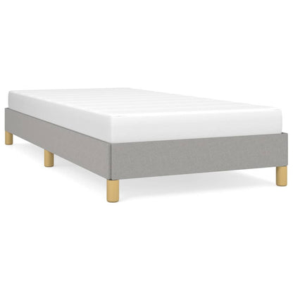 Bed Frame without Mattress Light Grey 90x190 cm Single Single Fabric