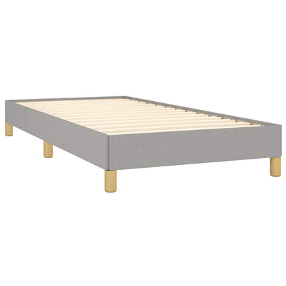 Bed Frame without Mattress Light Grey 90x190 cm Single Fabric