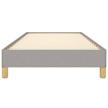 Bed Frame without Mattress Light Grey 90x190 cm Single Single Fabric