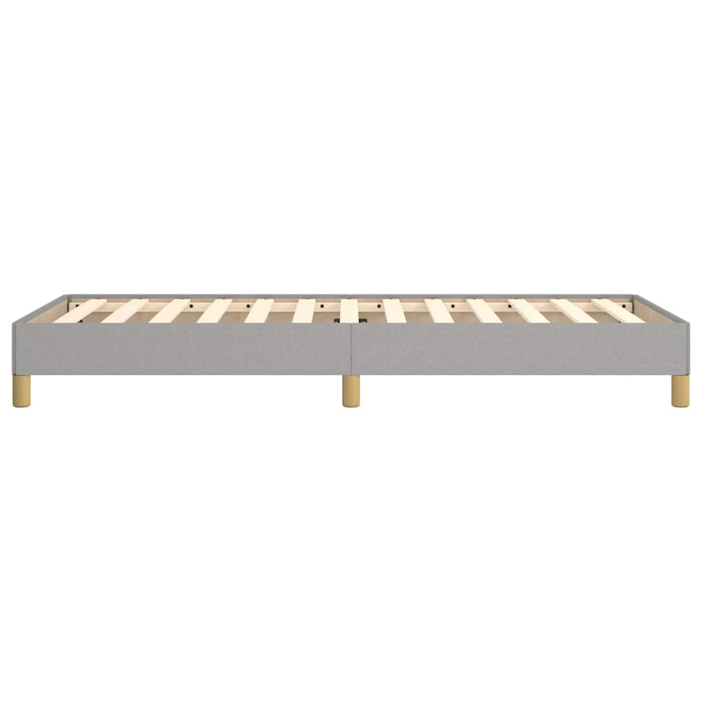 Bed Frame without Mattress Light Grey 90x190 cm Single Fabric