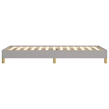Bed Frame without Mattress Light Grey 90x190 cm Single Fabric
