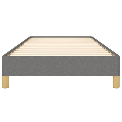 Bed Frame without Mattress Dark Grey 90x190 cm Single Single Fabric