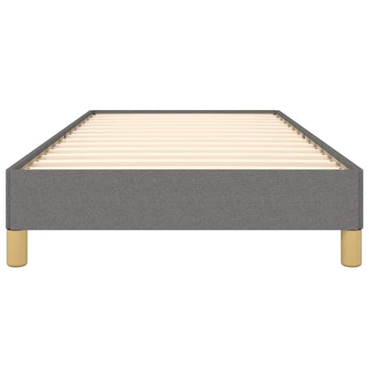 Bed Frame without Mattress Dark Grey 90x190 cm Single Fabric