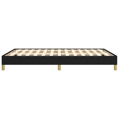 Bed Frame without Mattress Black 135x190 cm Double Double Fabric
