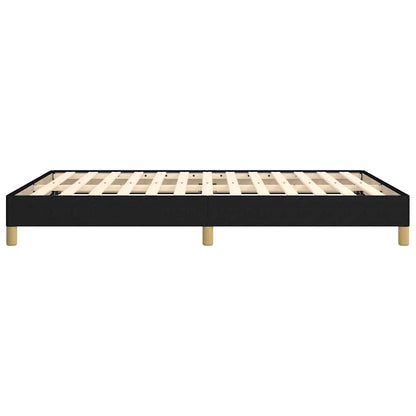 Bed Frame without Mattress Black 135x190 cm Double Fabric