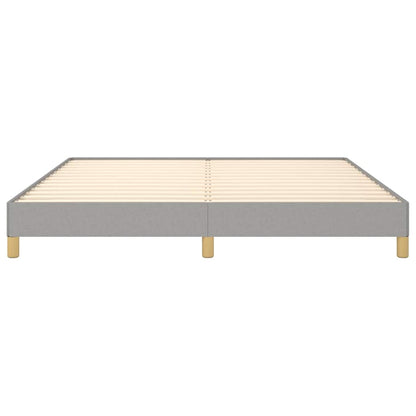 Bed Frame without Mattress Light Grey 180x200cm Super King Fabric