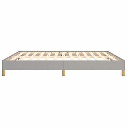 Bed Frame without Mattress Light Grey 180x200cm Super King Fabric