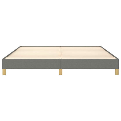 Bed Frame without Mattress Dark Grey 180x200cm Super King Fabric