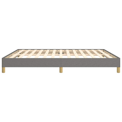 Bed Frame without Mattress Dark Grey 180x200cm Super King Fabric