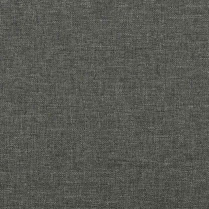 Bed Frame without Mattress Dark Grey 180x200cm Super King Fabric