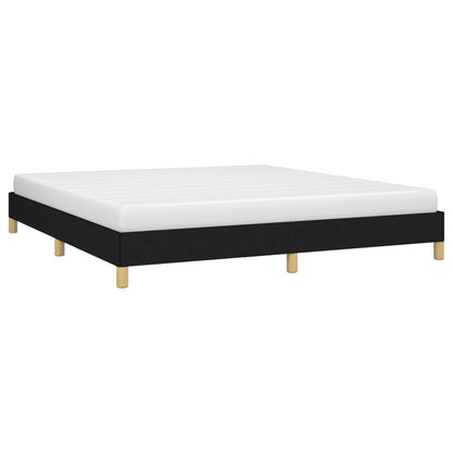 Bed Frame without Mattress Black 180x200 cm Super King Super King Fabric