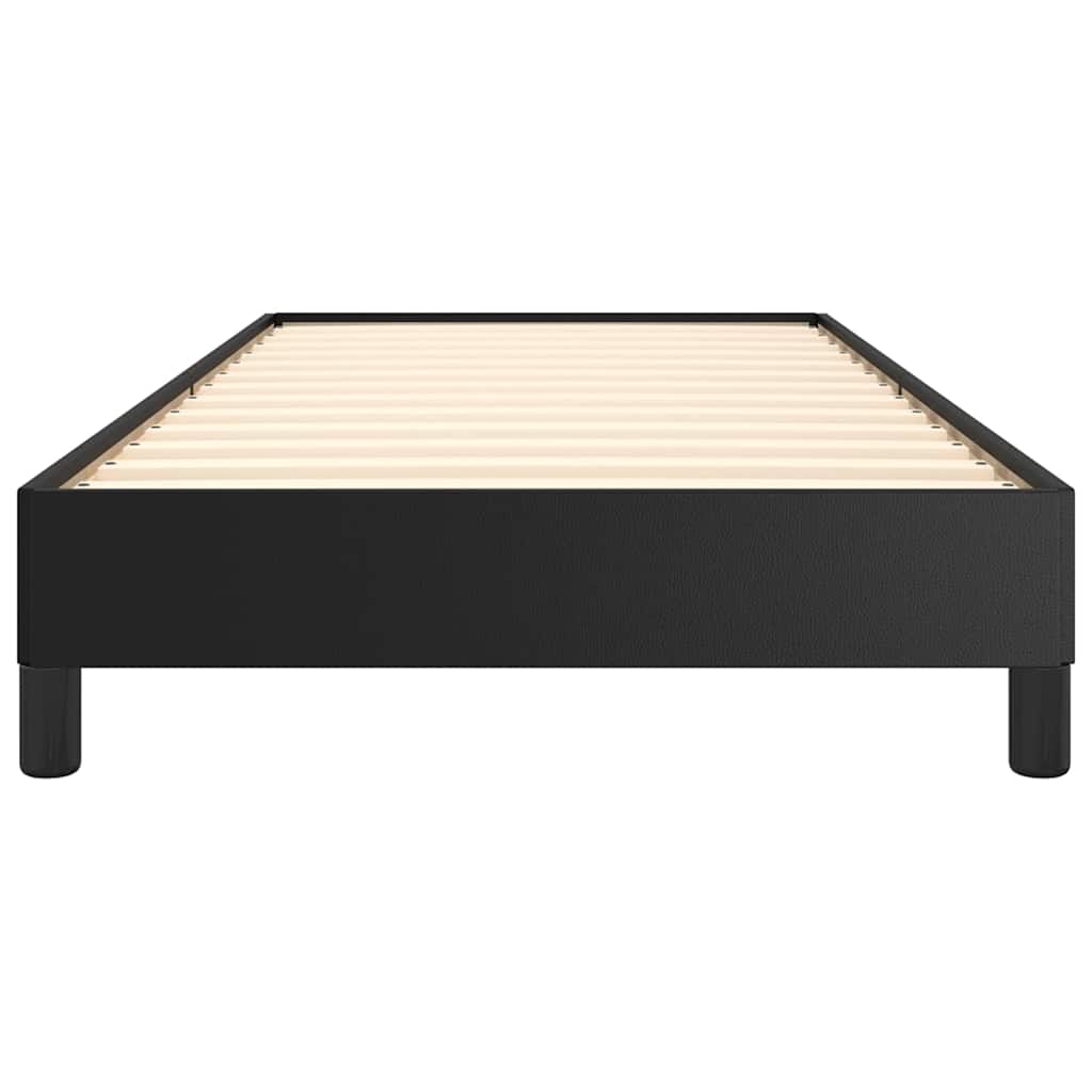 Bed Frame without Mattress Black 90x190 cm Single Single Faux Leather