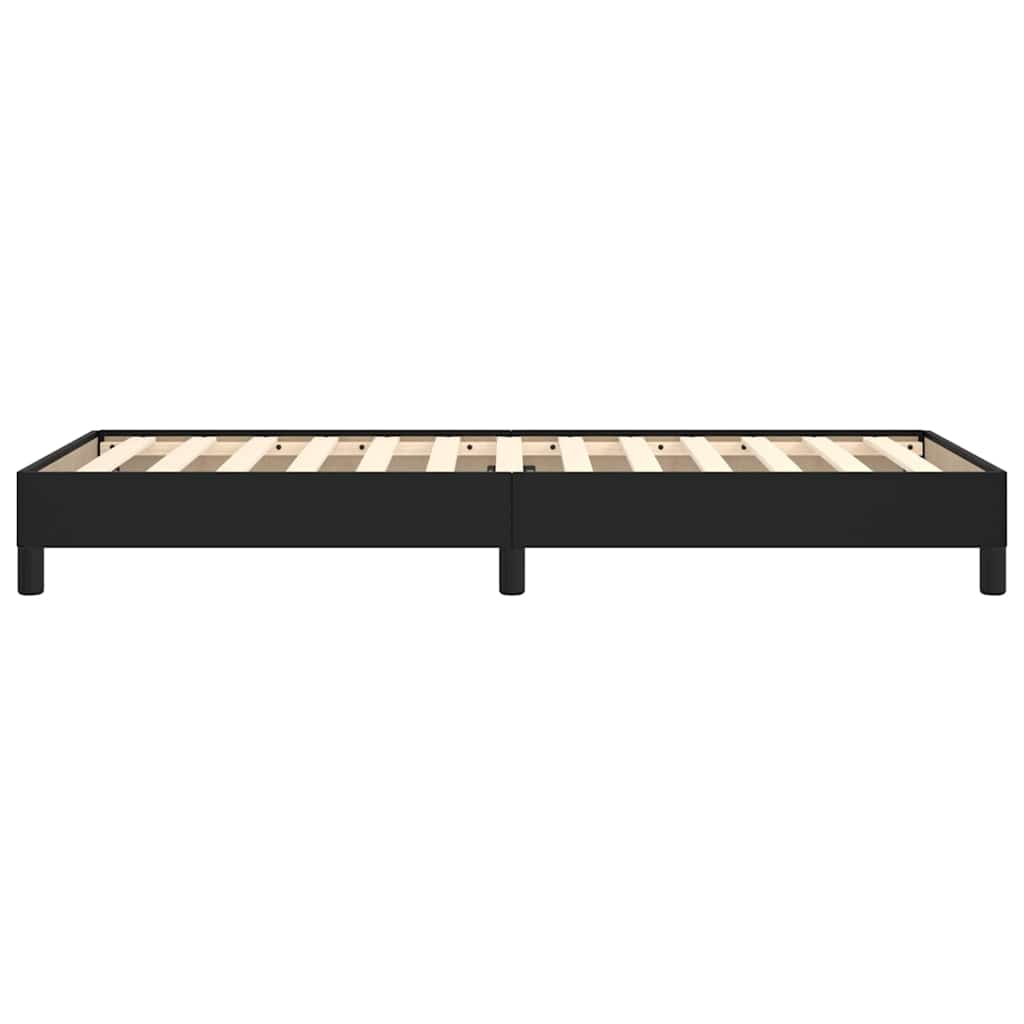 Bed Frame without Mattress Black 90x190 cm Single Single Faux Leather