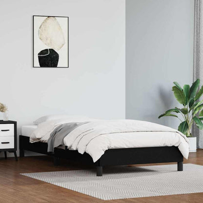 Bed Frame without Mattress Black 90x190 cm Single Single Faux Leather